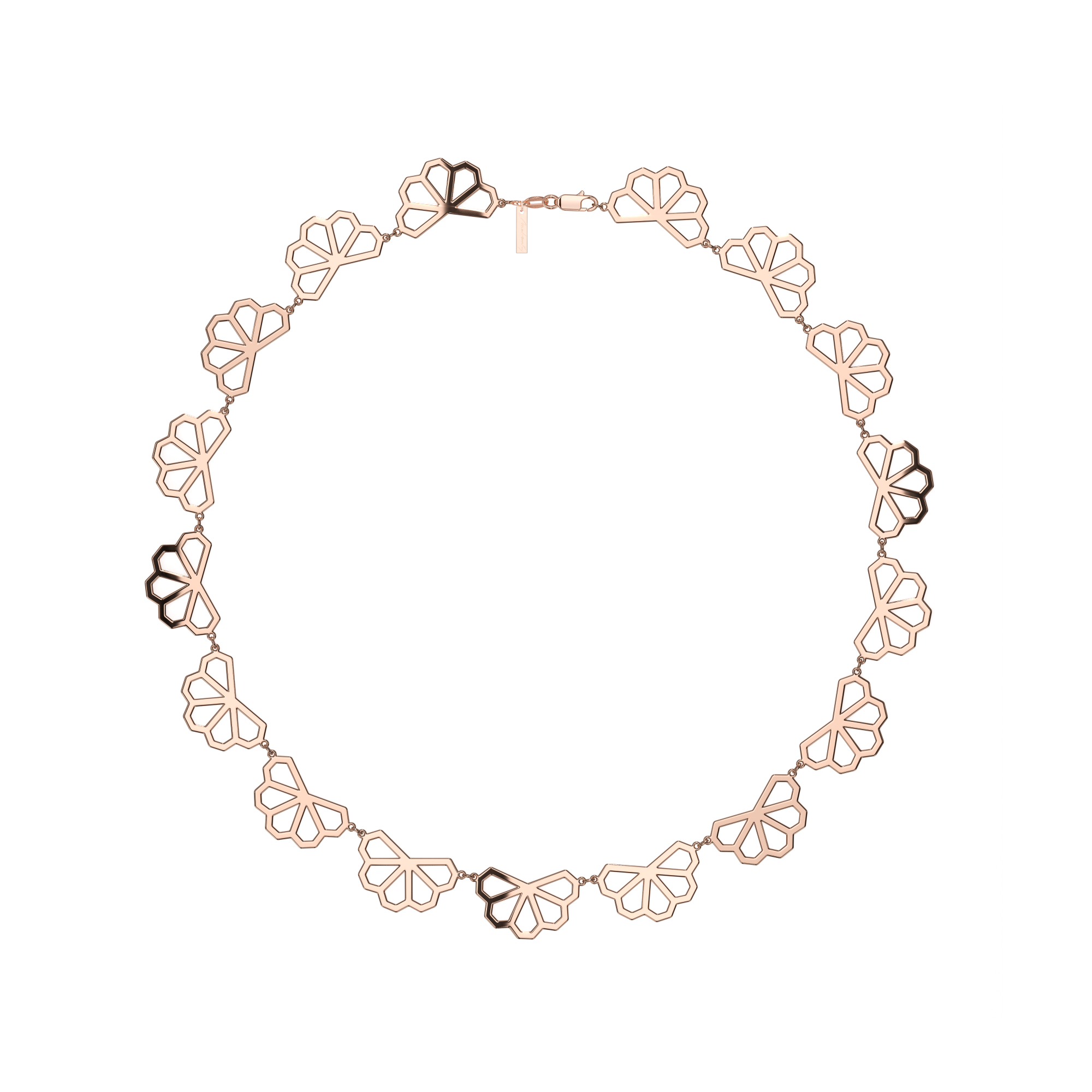 14 KT rose gold Monte Carlo necklace