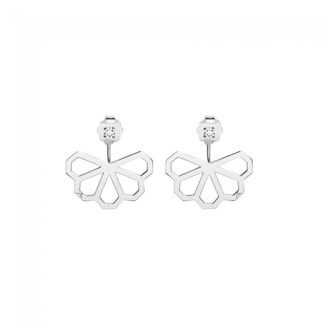 Monte Carlo Diamonds earrings, , with white diamonds, in 14 k white gold