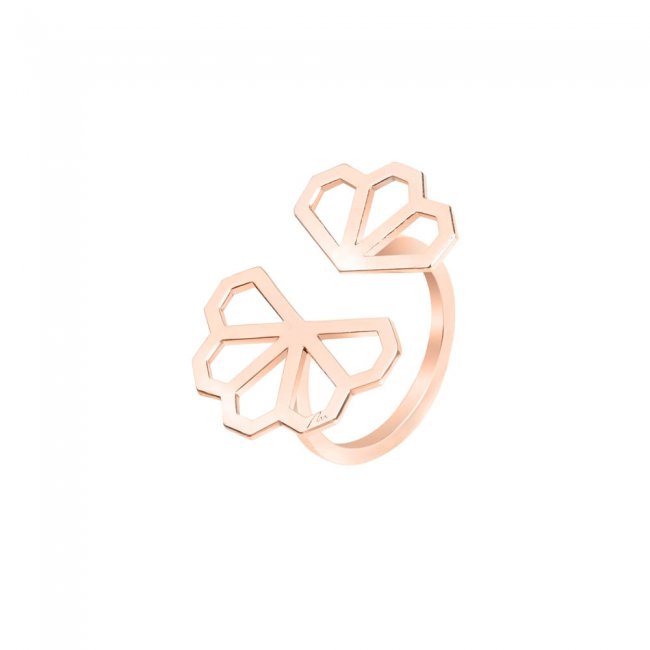 14 k rose gold Monte Carlo ring