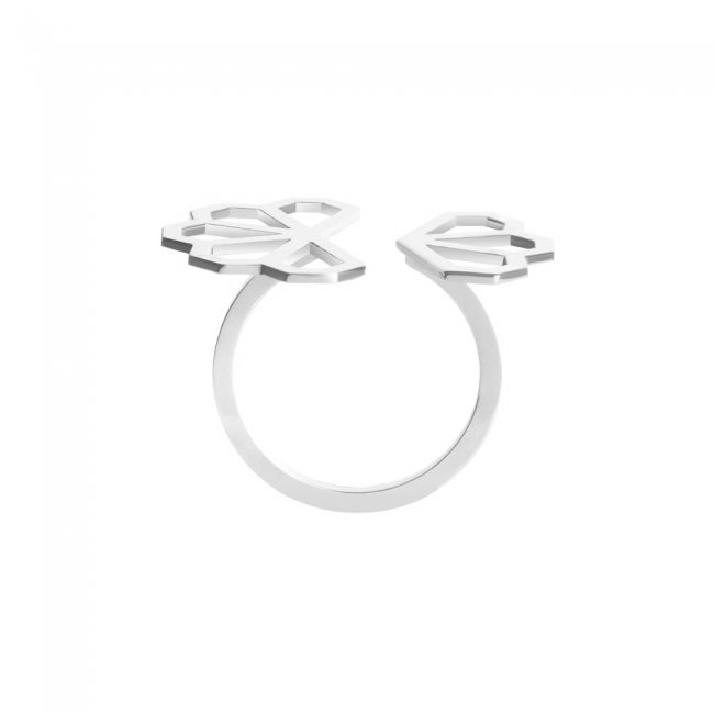 14 k white gold ring, Monte Carlo