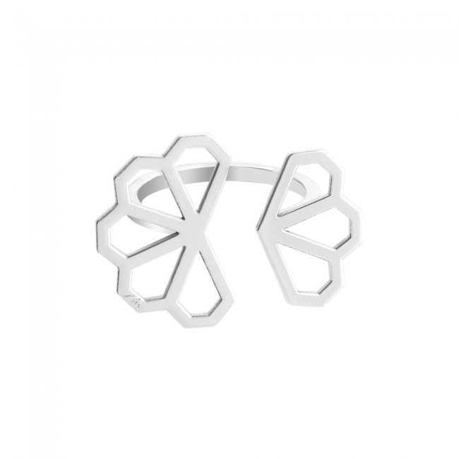 14 k white gold ring, Monte Carlo