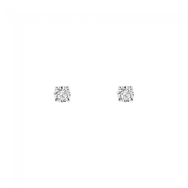 Cercei Studs cu diamante albe 18 kt, 0.71 ct