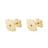Yellow gold black diamonds Amir cufflinks