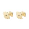 14 k yellow gold black diamonds Amir cufflinks