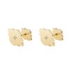 14 k yellow gold white diamonds Amir cufflinks
