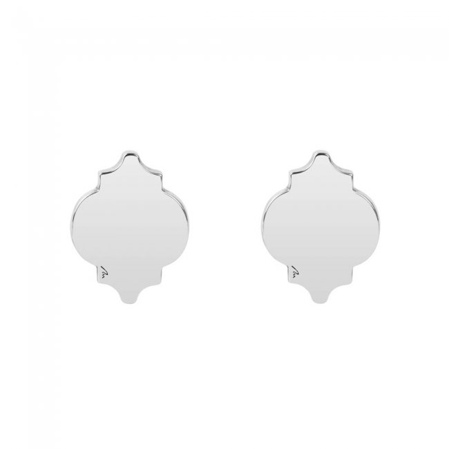 14 k white gold Amir cufflinks