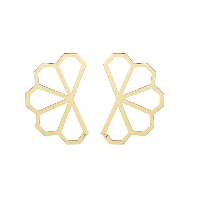 14 k yellow gold Monte Carlo earrings