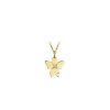 Pandantiv Inger, cu anou, cu diamant alb, din aur galben 14 KT