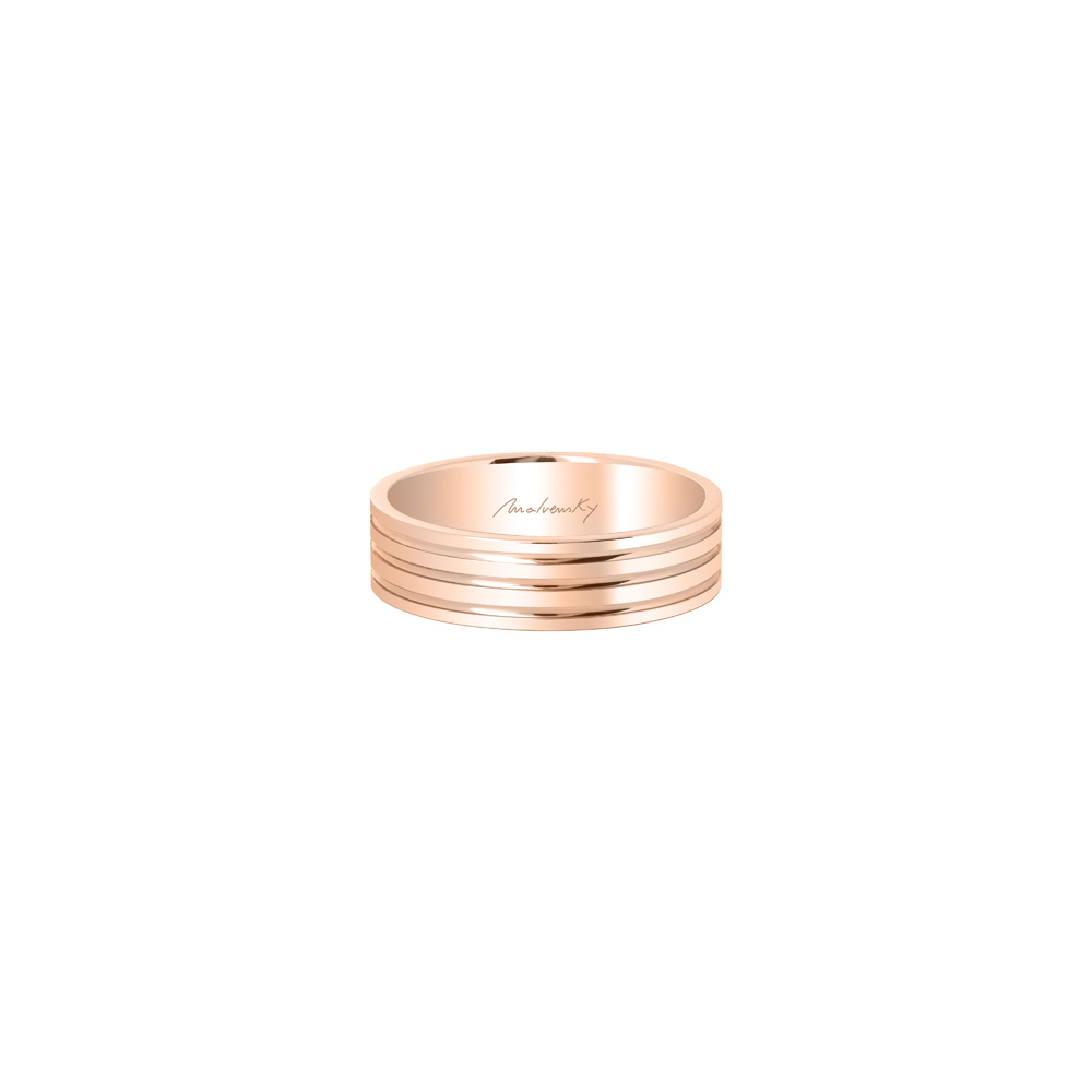 14 KT rose gold Dream wide wedding ring