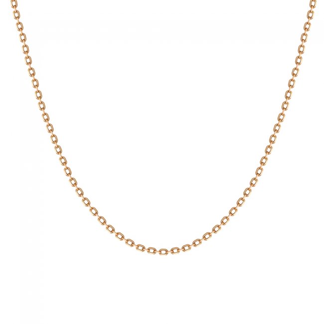 14 KT rose gold Malvensky 0.4 chain