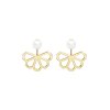 Cercei Monte Carlo Pearls, cu perle de cultura, din aur galben 14 KT