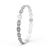 14 kt white gold Infinity Bracelet paved with black diamonds