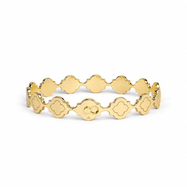 14 KT yellow gold Noura Graphic bracelet