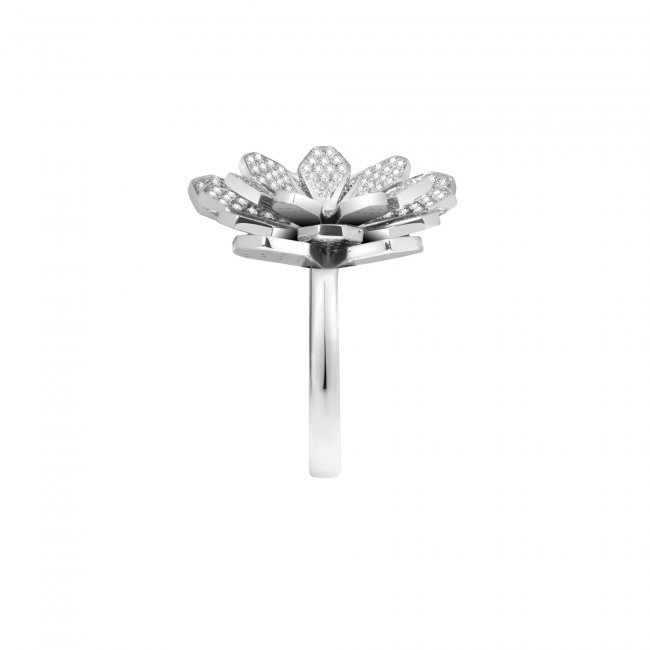 Inel Grace Diamonds, cu diamante albe, din aur alb 18 KT