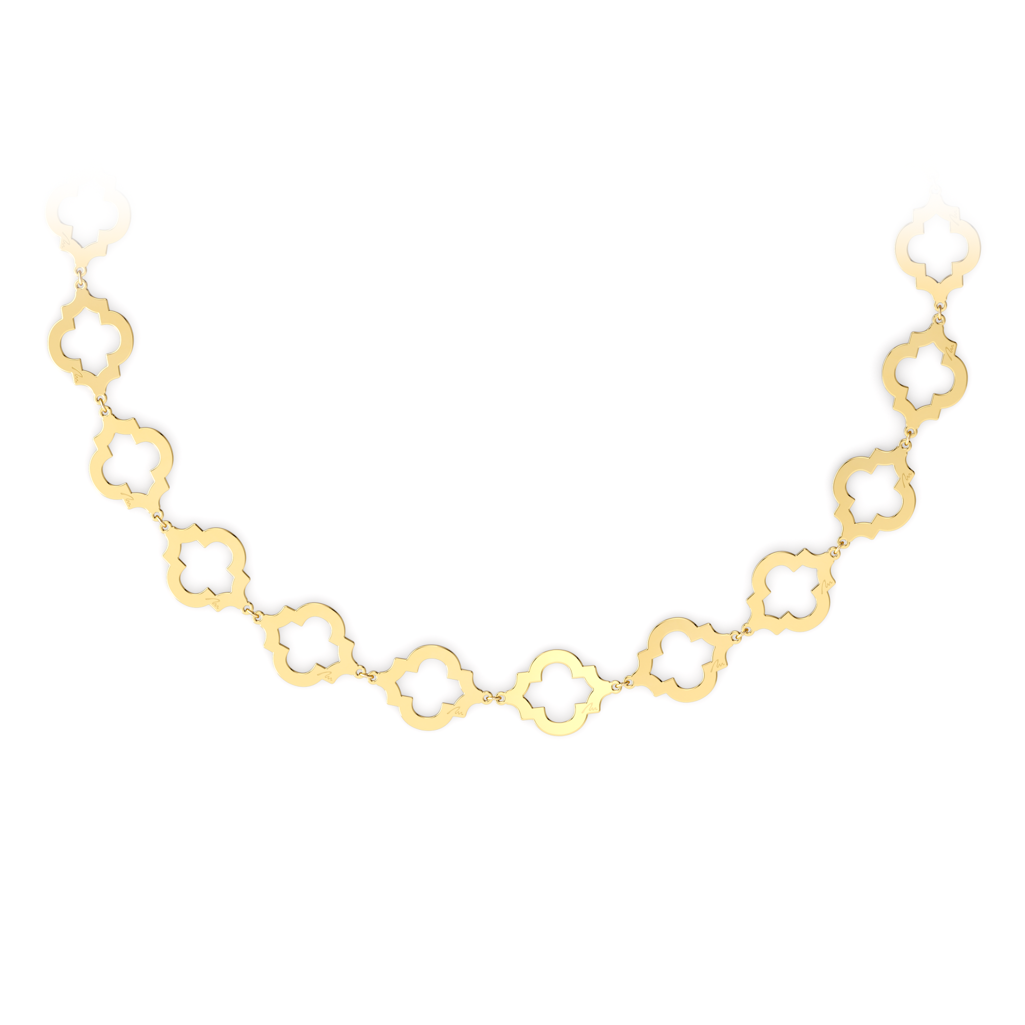 14 KT yellow gold Alma necklace