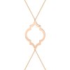 Body chain Melek, din aur roz 14 KT