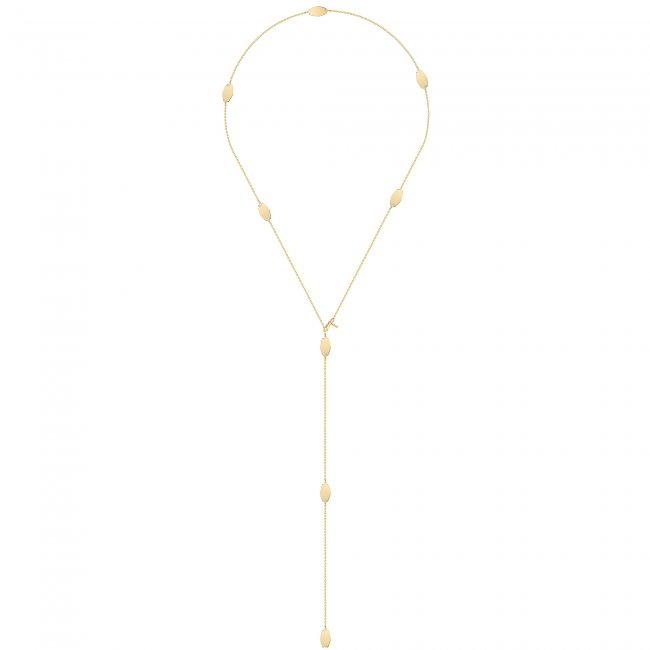 14 k yellow gold 8 elements Infinity necklace