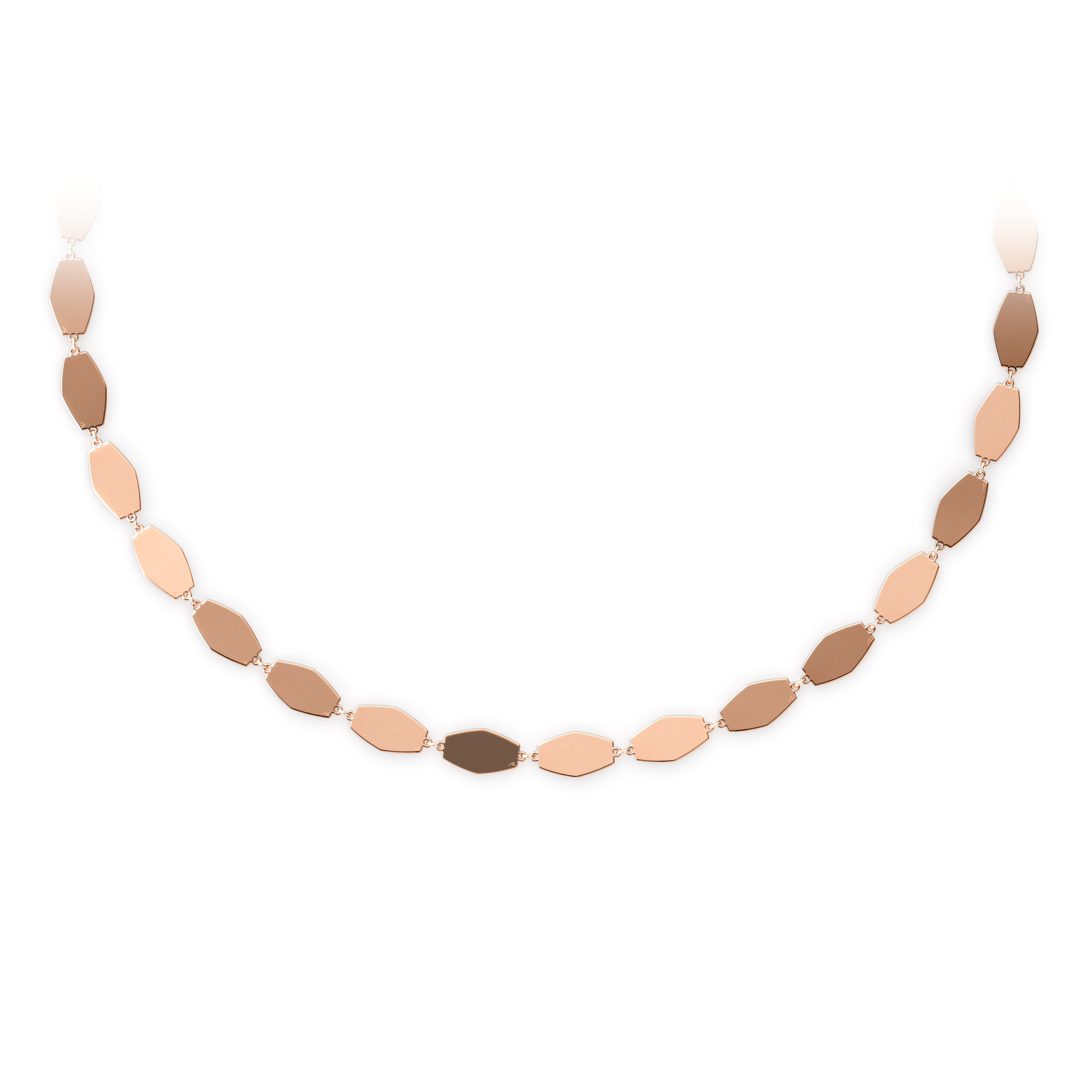 14 KT rose gold Infinity necklace