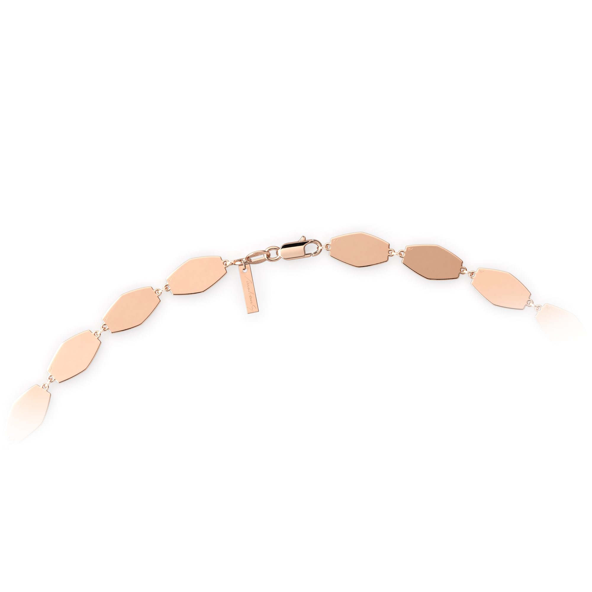 14 KT rose gold Infinity necklace
