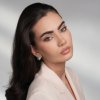 14 KT white gold Luceafar S earrings