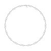 14 KT white gold Grace necklace with double petals