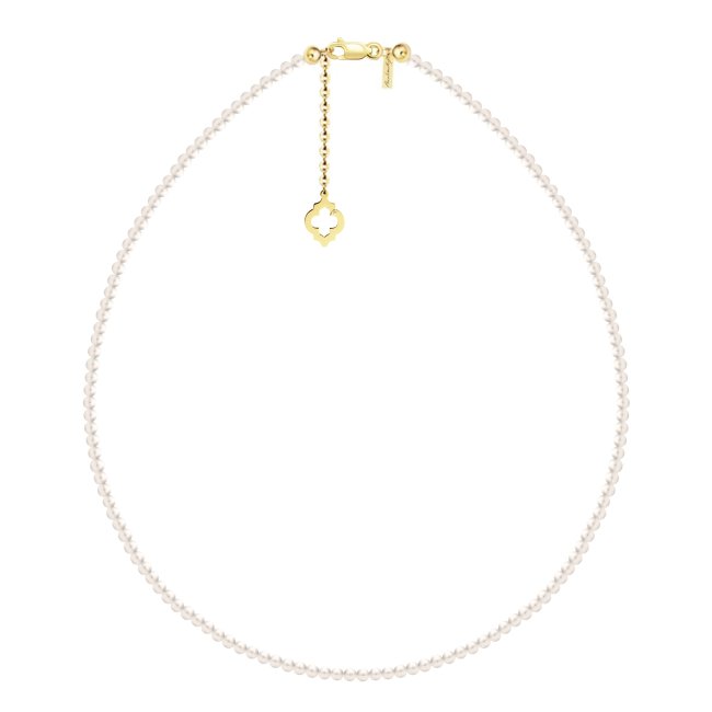 14 k yellow gold 40 cm 3 mm pearls Selma necklace