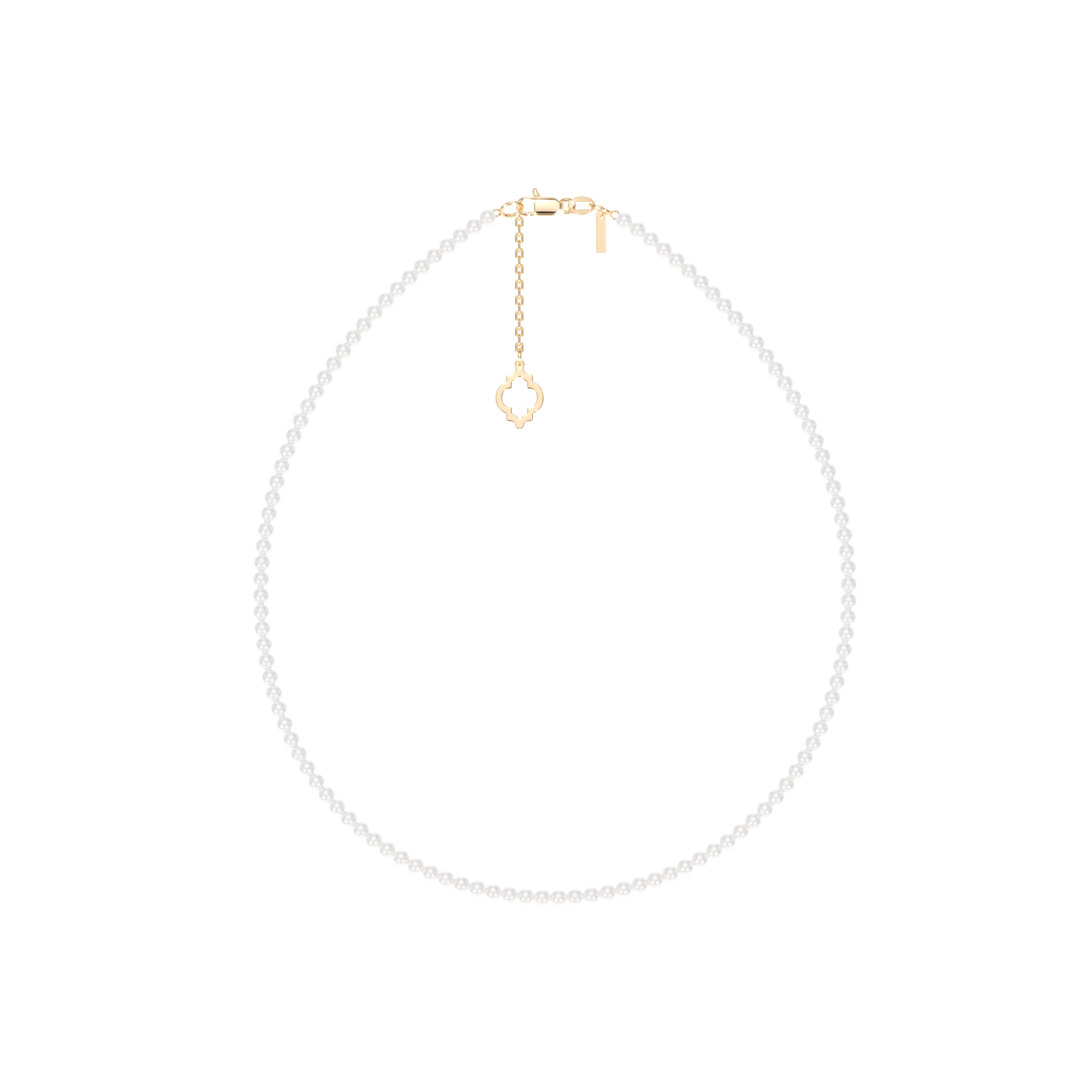 14 KT yellow gold 4/5 mm pearls Selma necklace