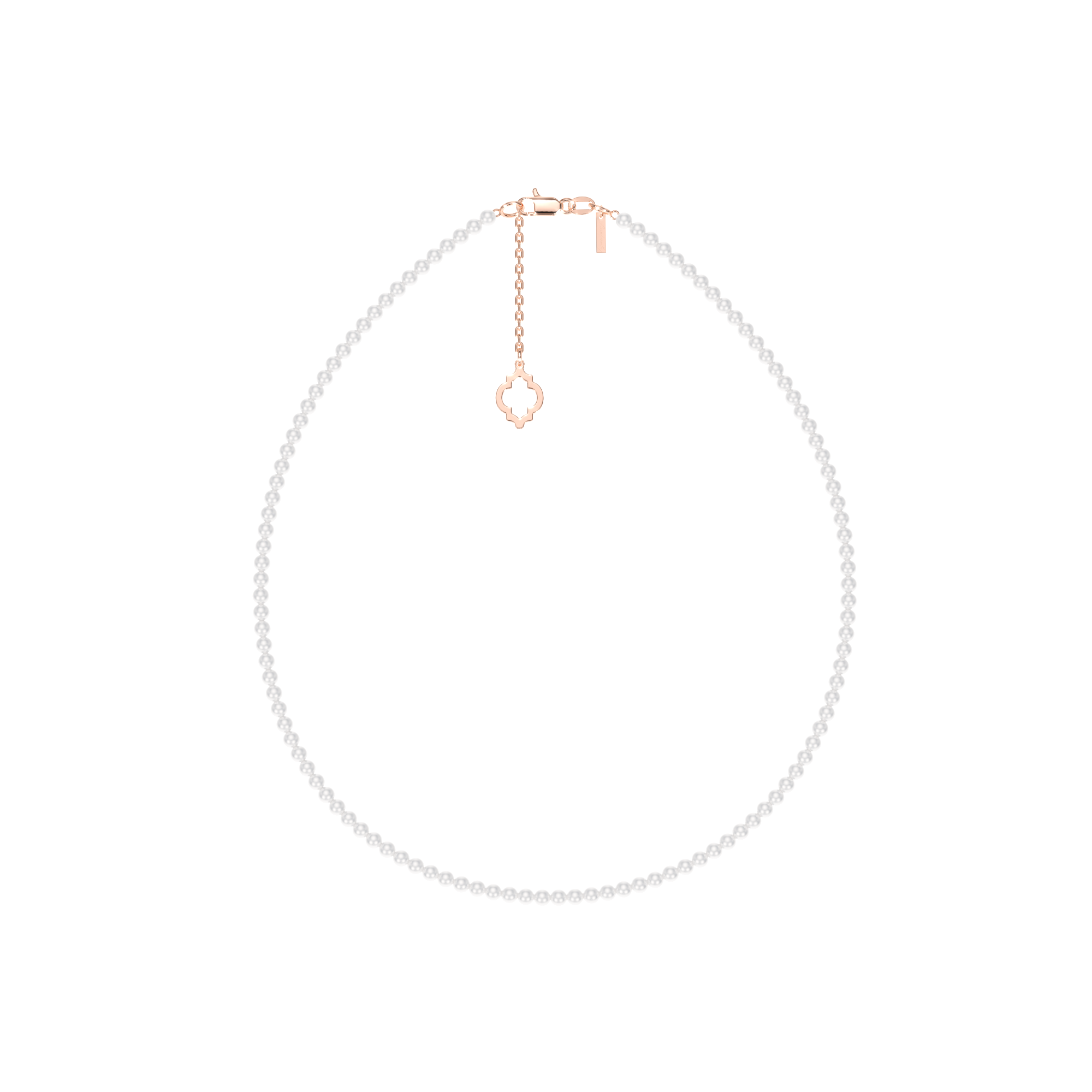 14 KT rose gold 4/5 mm pearls Selma necklace