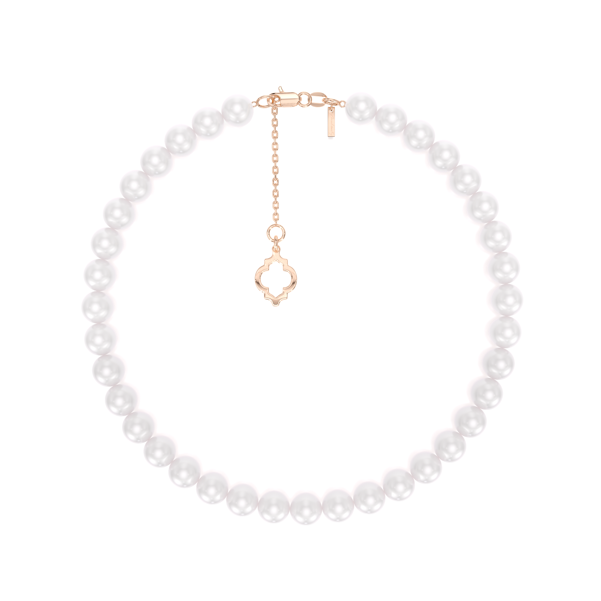 14 KT rose gold 4/5 mm pearls Amina bracelet