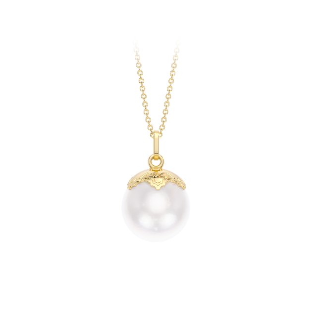 Lantisor cu o perla, din aur galben 14 KT