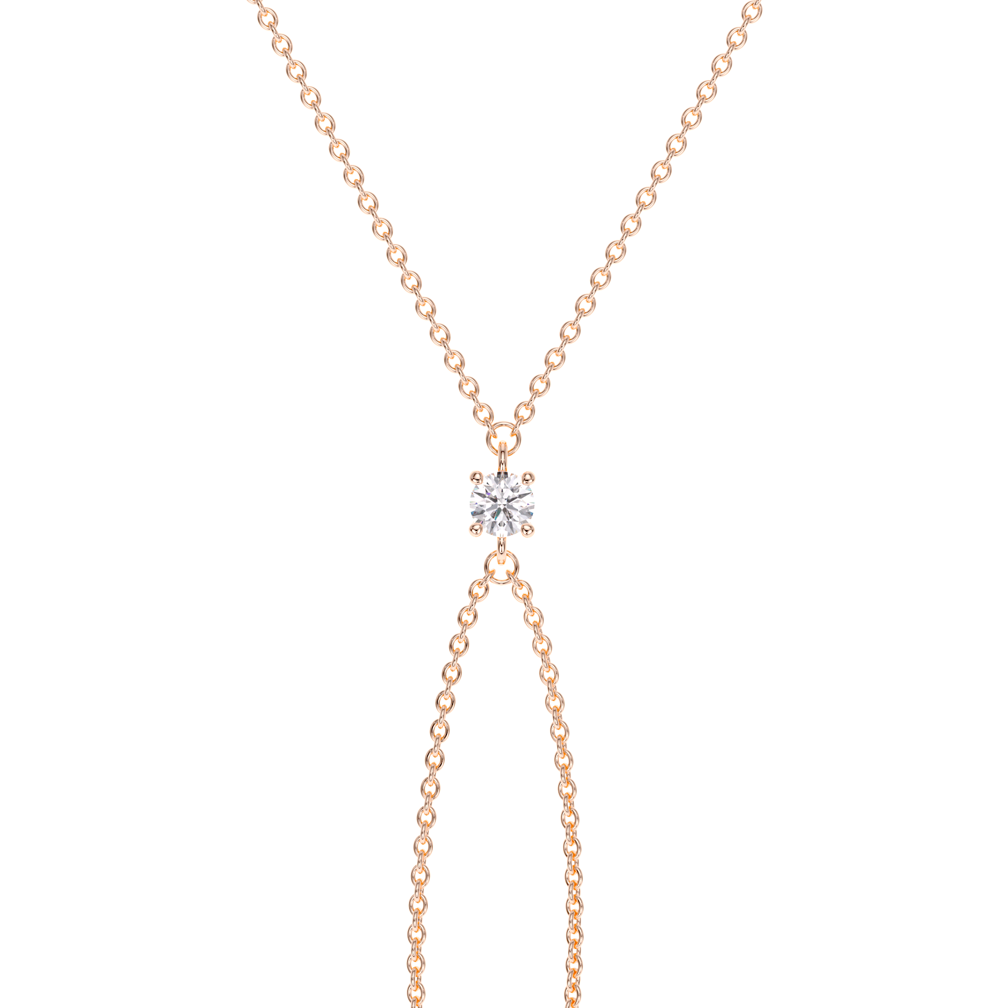 14 KT rose gold 0.25 CT lab grown diamond bracelet