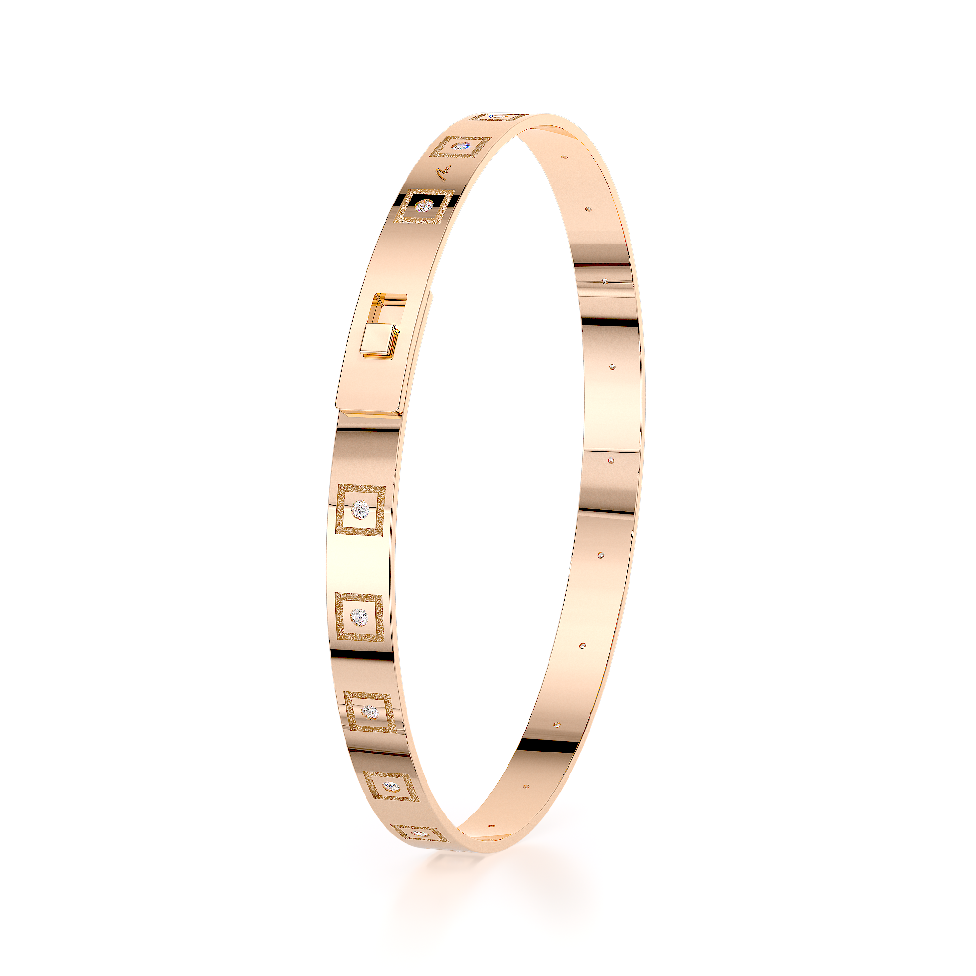 14 KT rose gold Queen Slim bracelet