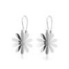 14 KT white gold Margareta hoop earrings