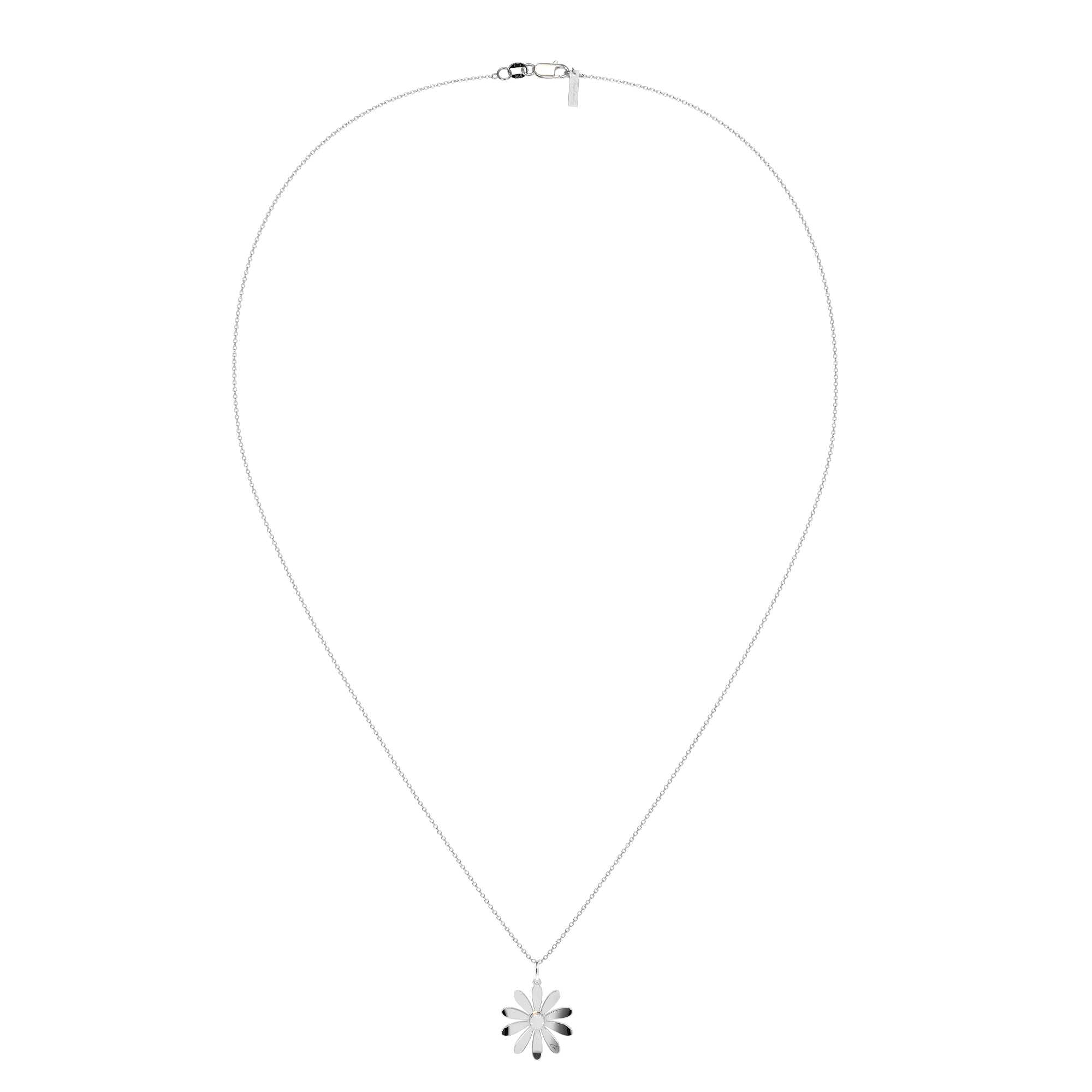 14 KT white gold Margareta pendant