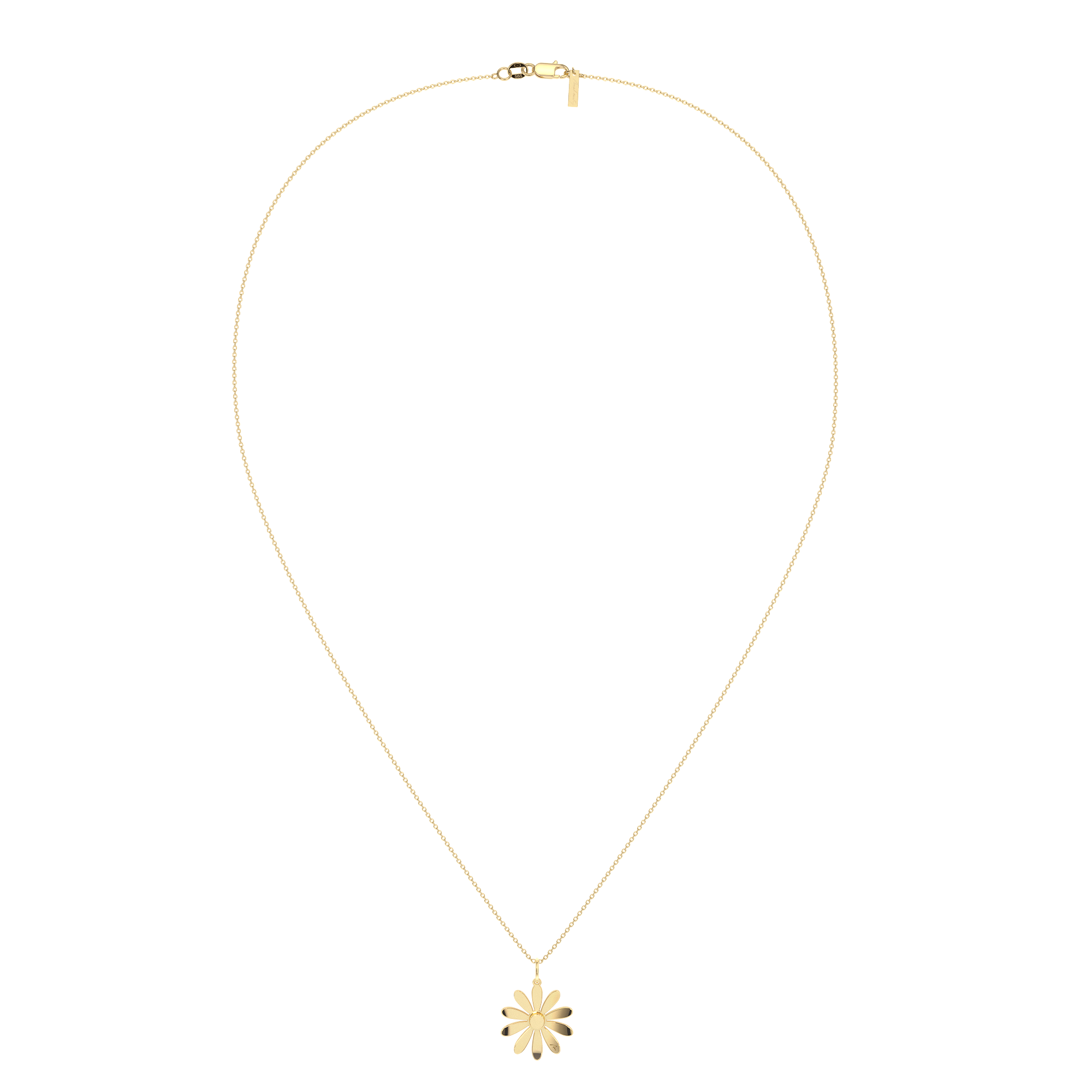 14 KT yellow gold Margareta pendant