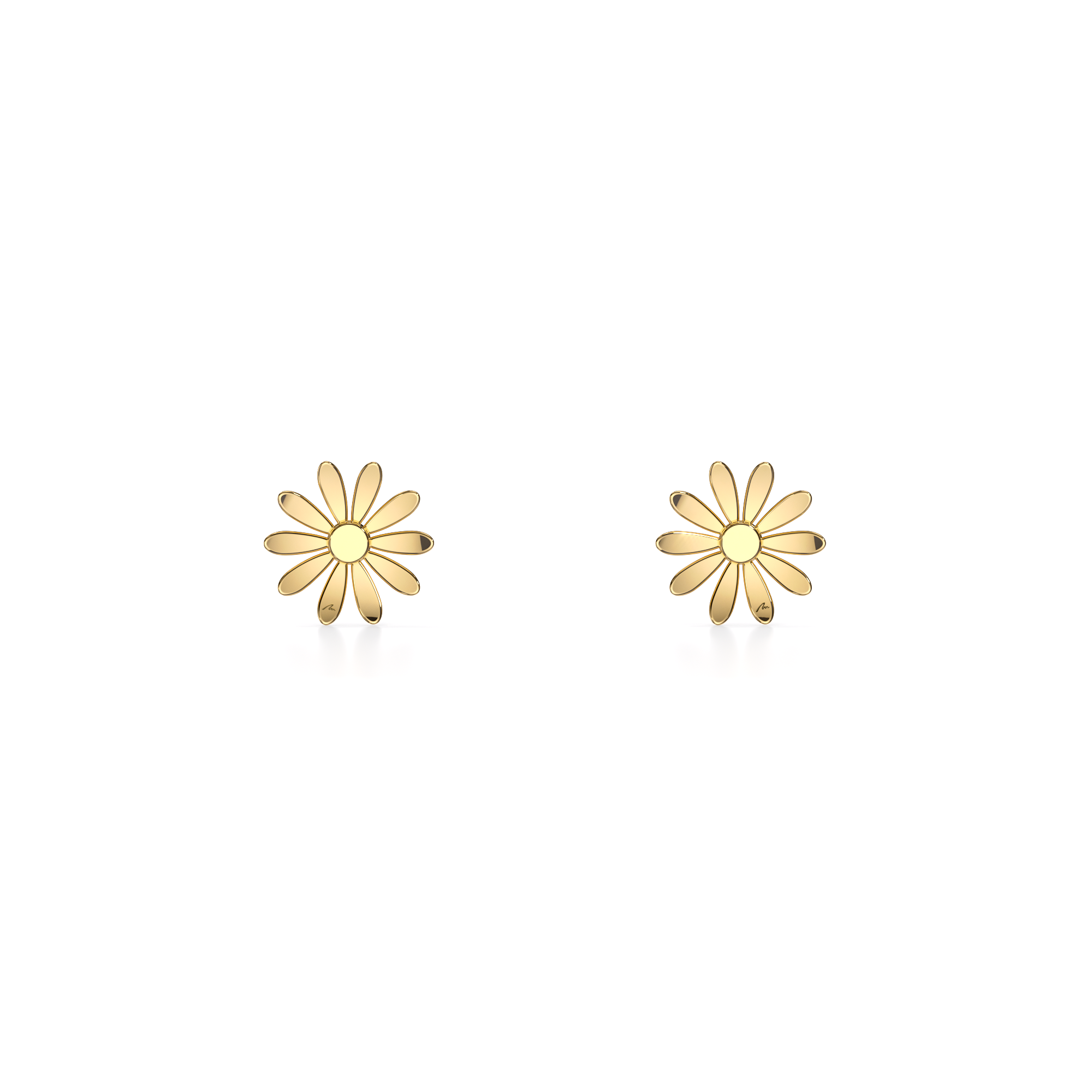 14 KT yellow gold Margareta S earrings