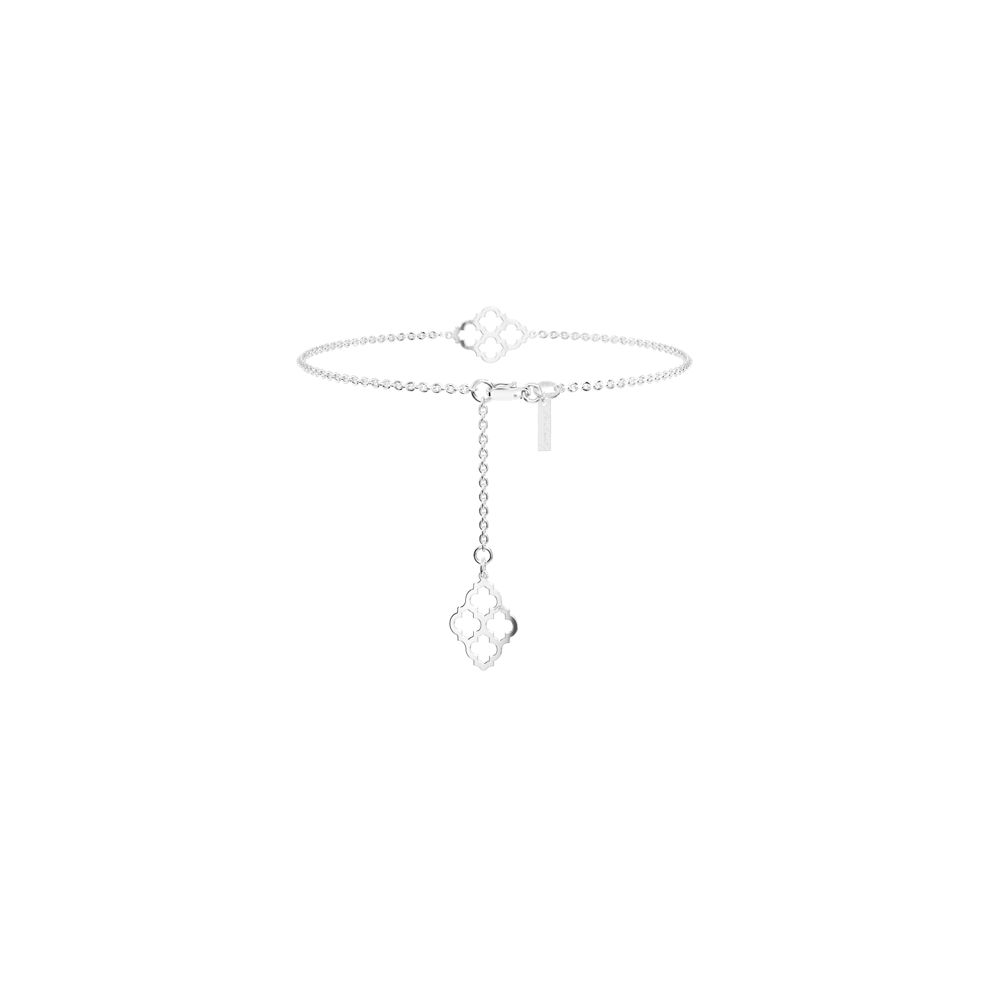 14 KT white gold Amal ankle bracelet