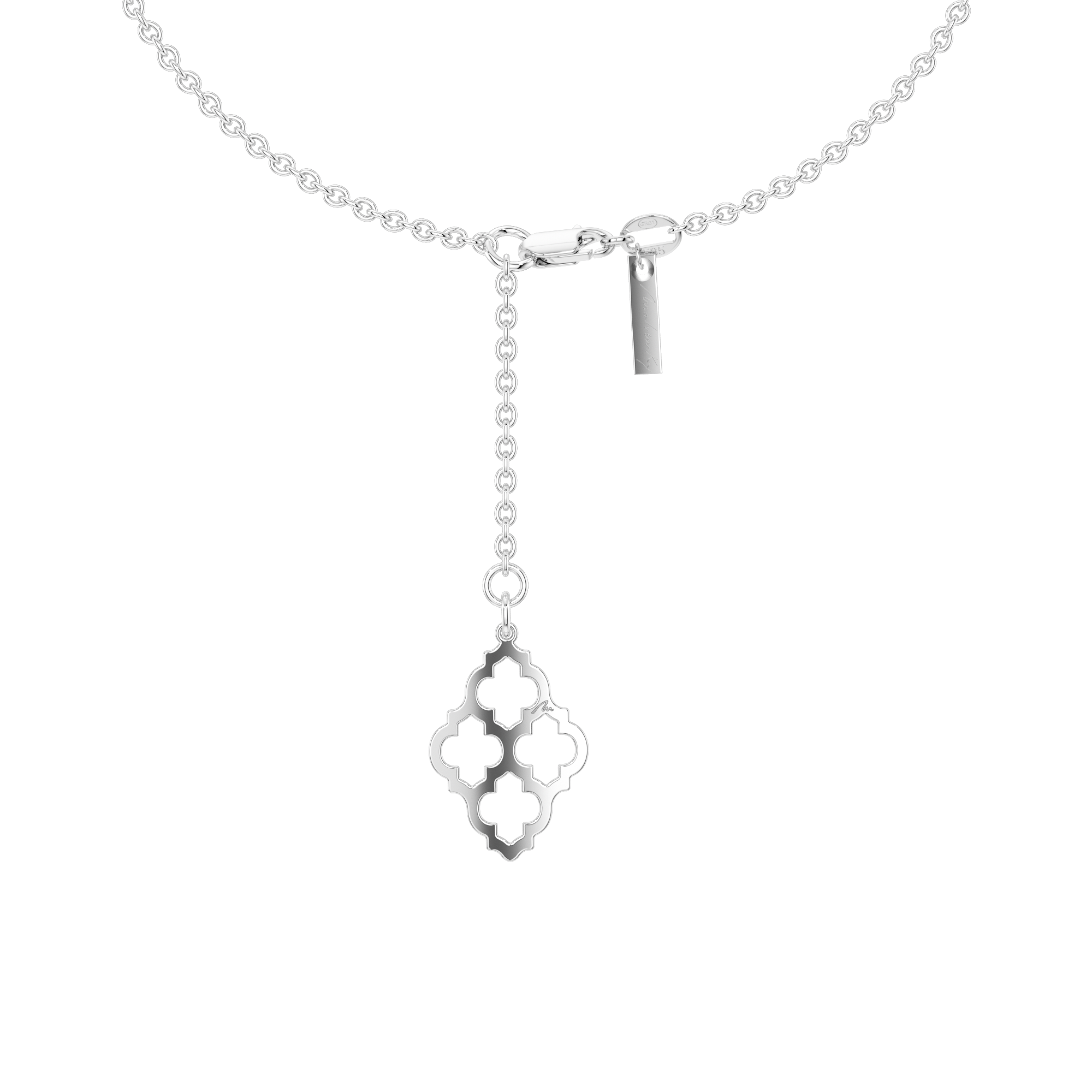 14 KT white gold Amal ankle bracelet