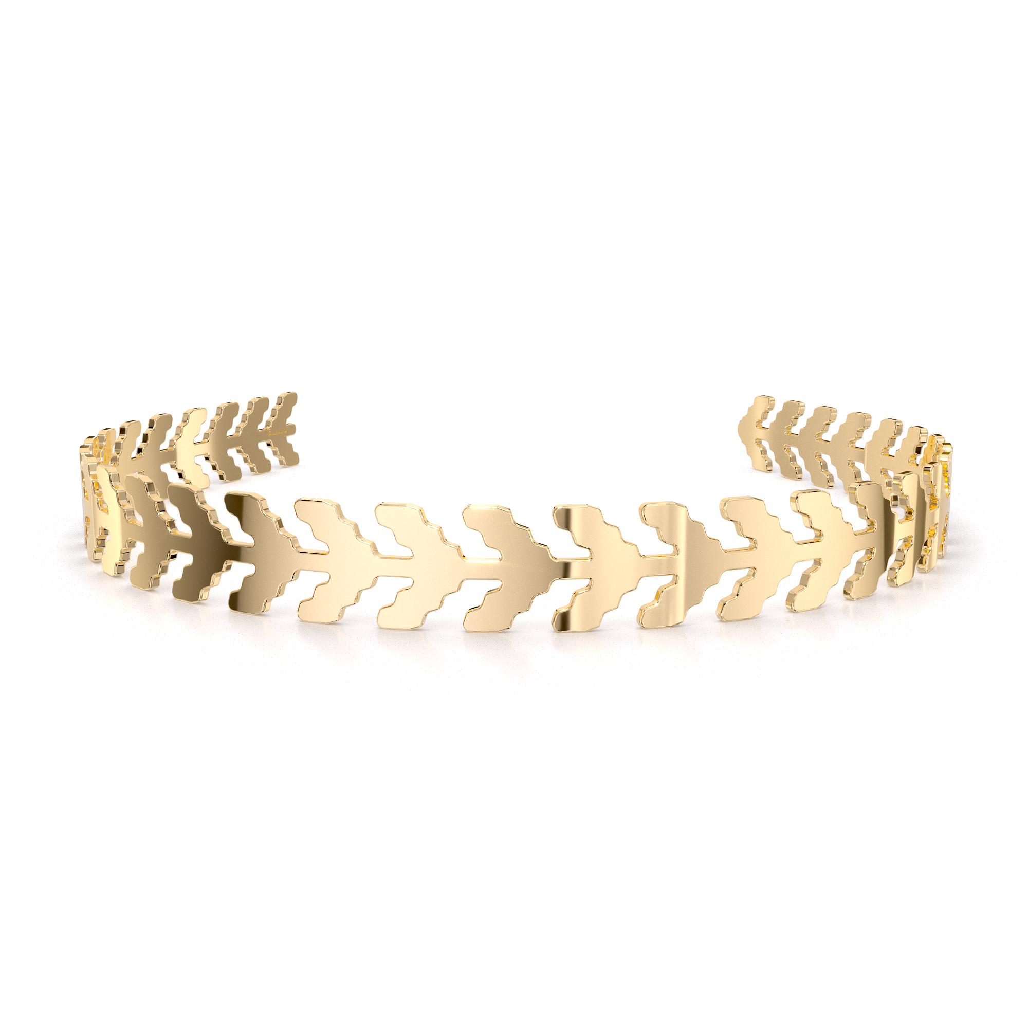Tiara Spic Traditional, din alama placata cu aur galben