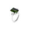 18 KT white gold Tourmaline 6.19 CT and Lab grown diamonds 0.46 CT Trilogy La Grande Bellezza