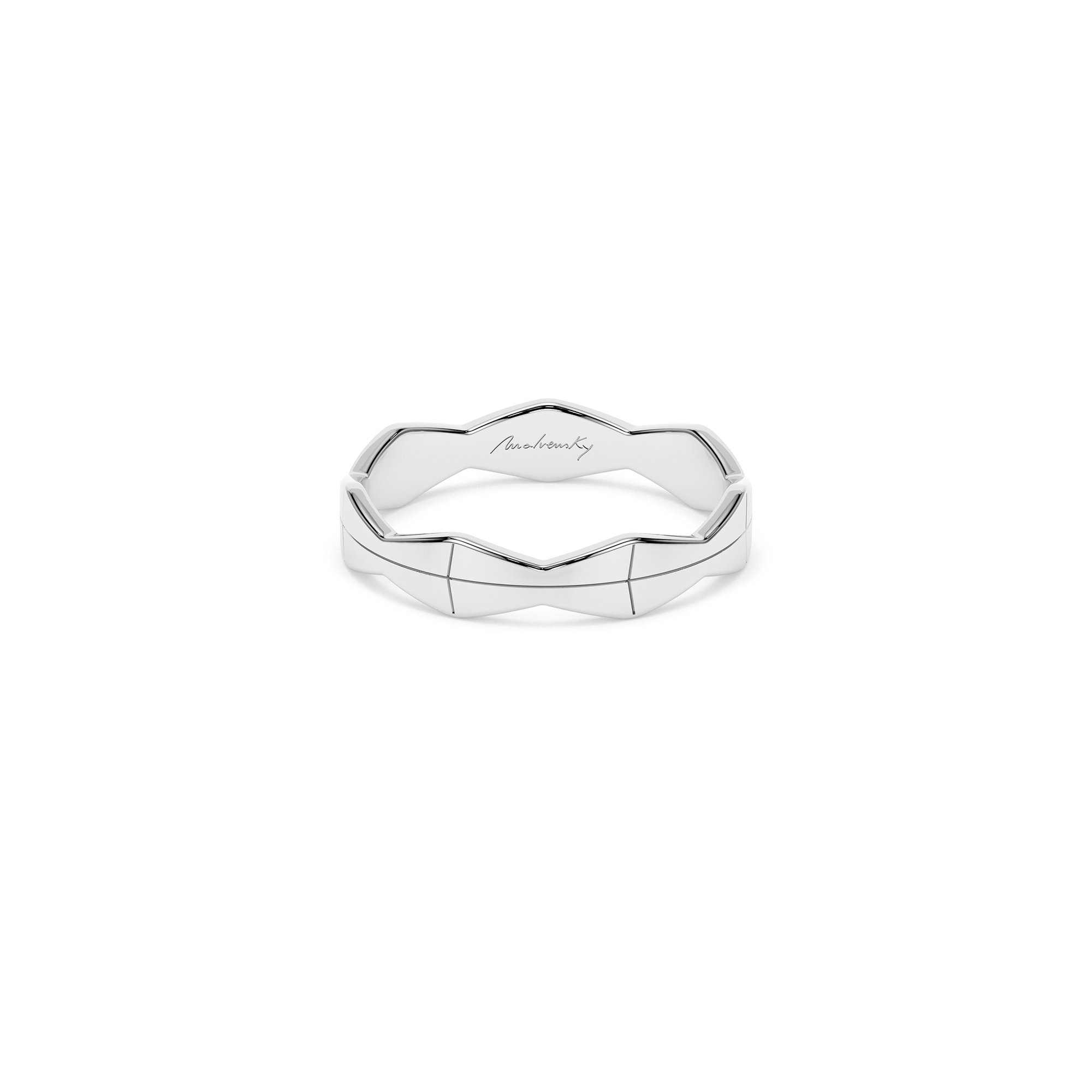 14 KT white gold Infinity medium ring