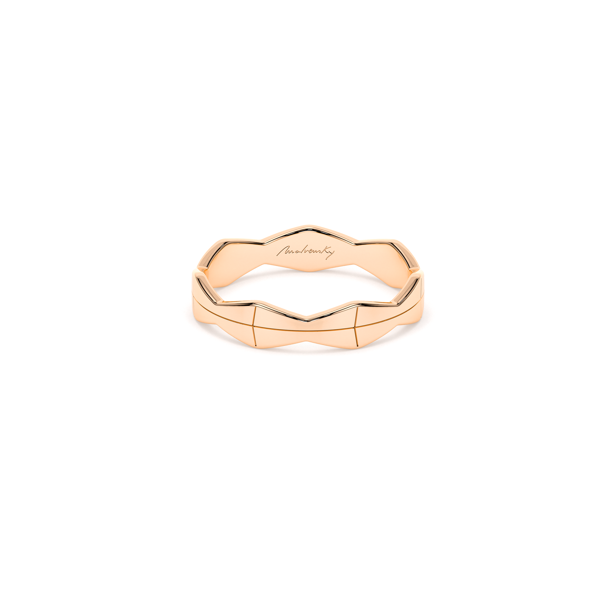 14 KT rose gold Infinity medium ring