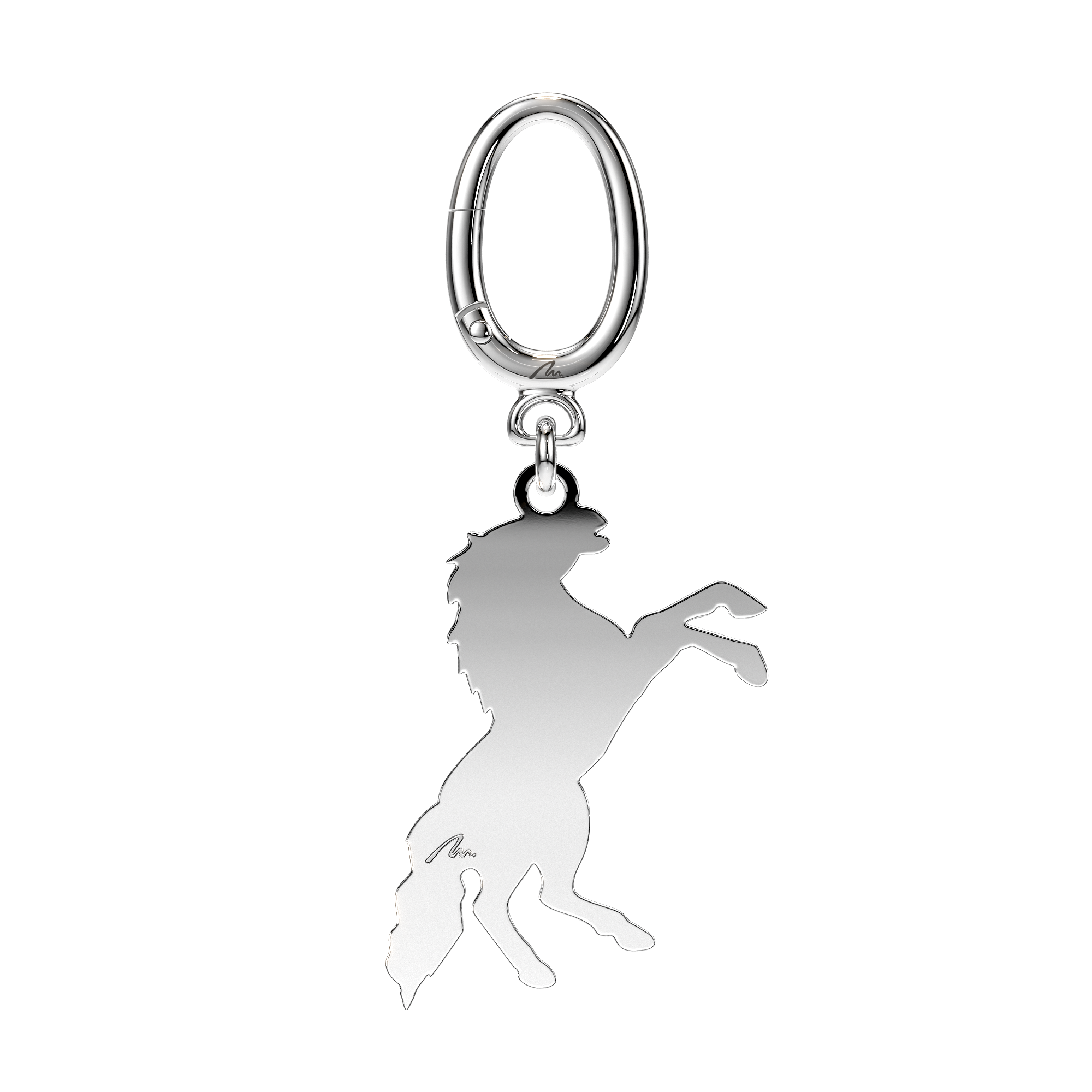 Breloc Calut, din alama placata cu paladiu