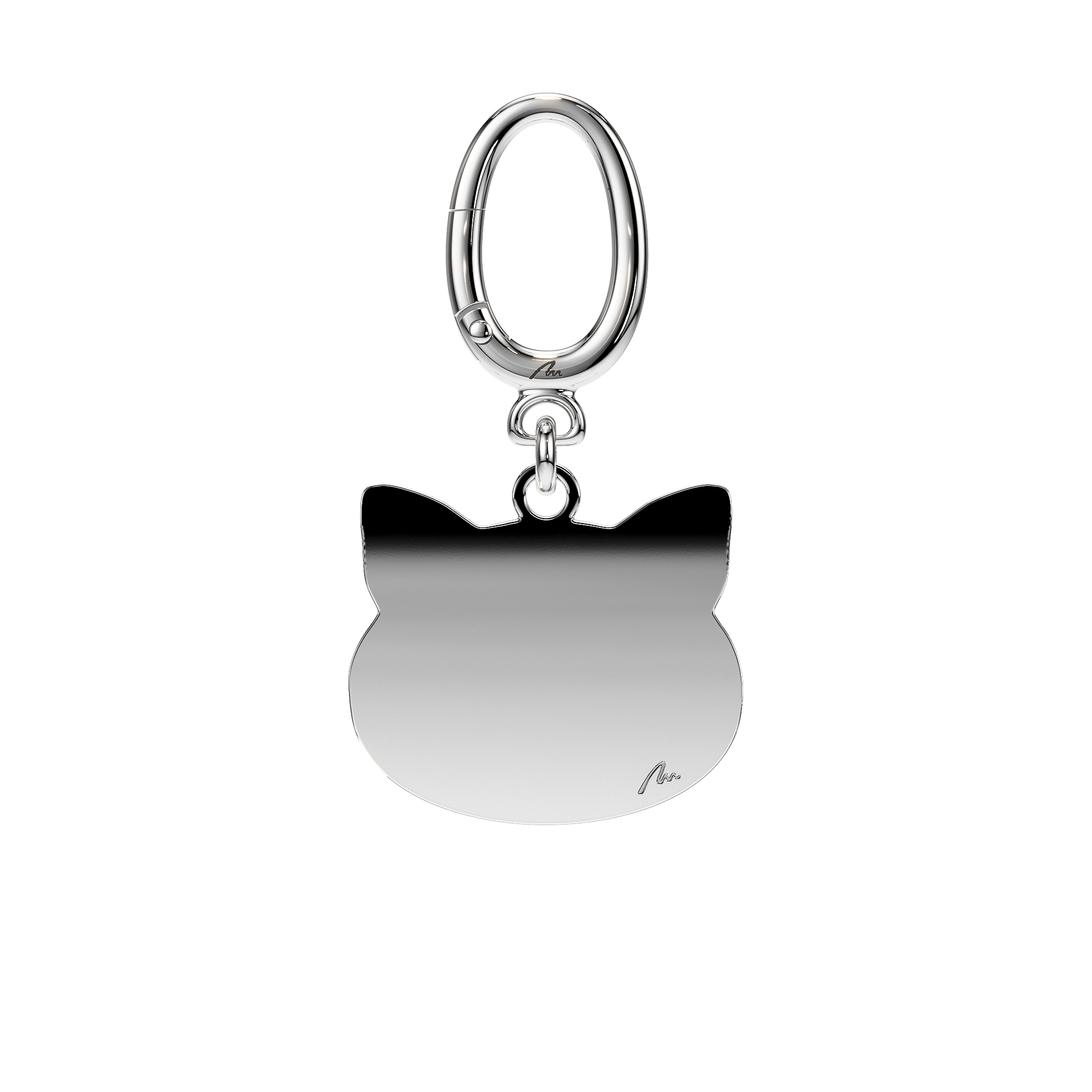 Breloc Pisicuta, din alama placata cu paladiu