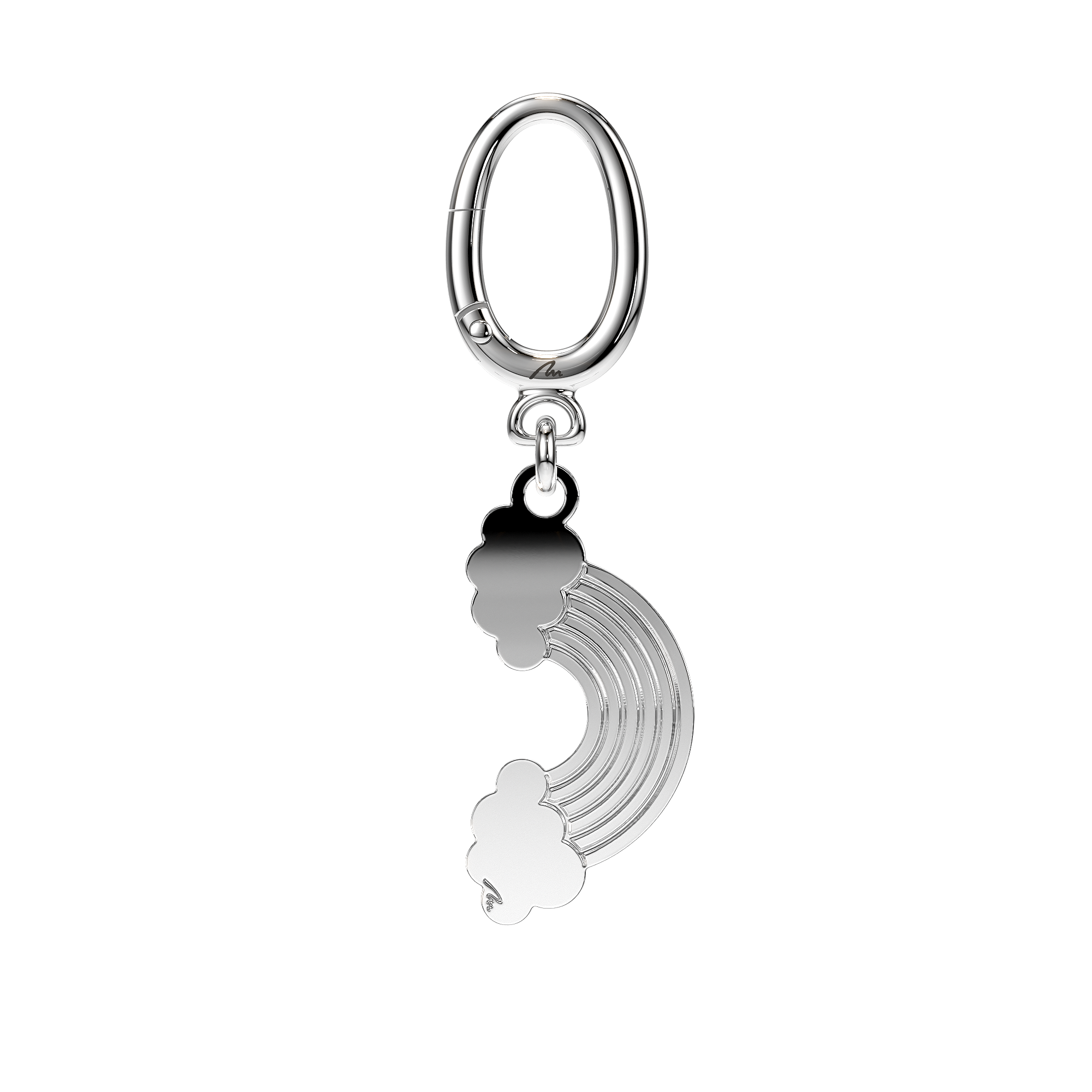 Breloc Curcubeu, din alama placata cu paladiu