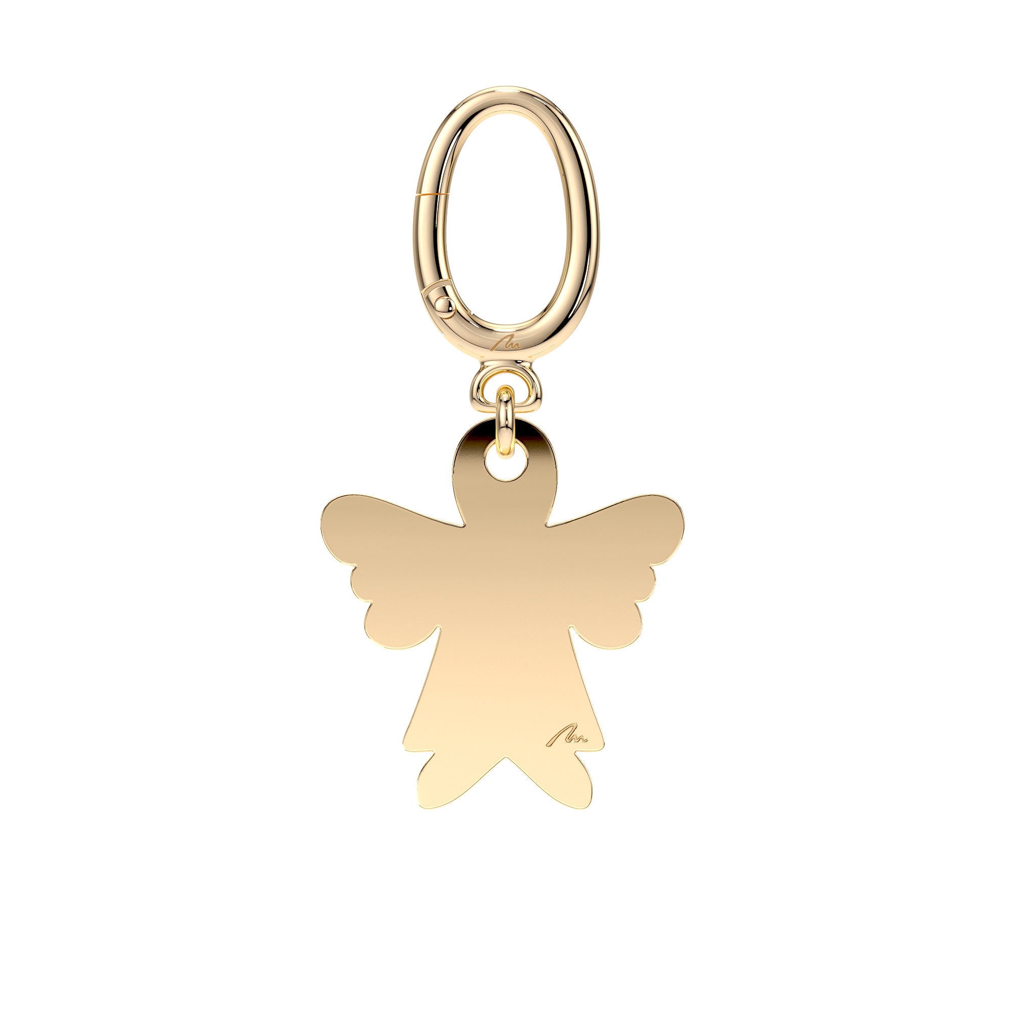 Breloc Inger, din alama placata cu aur galben