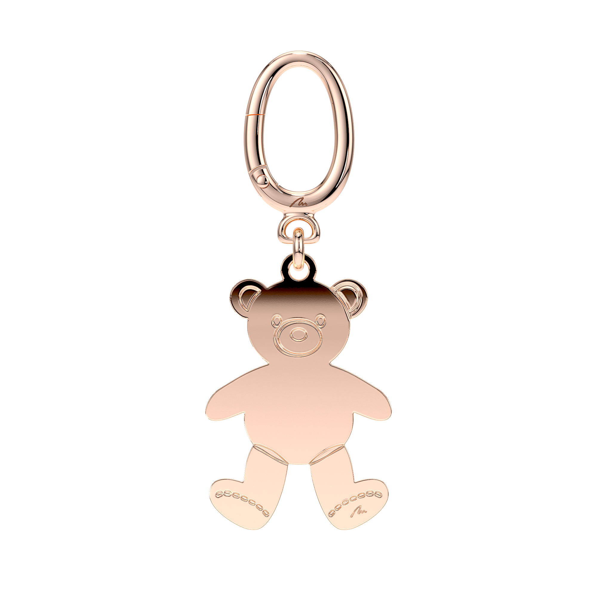 Breloc Ursulet, din alama placata cu aur roz