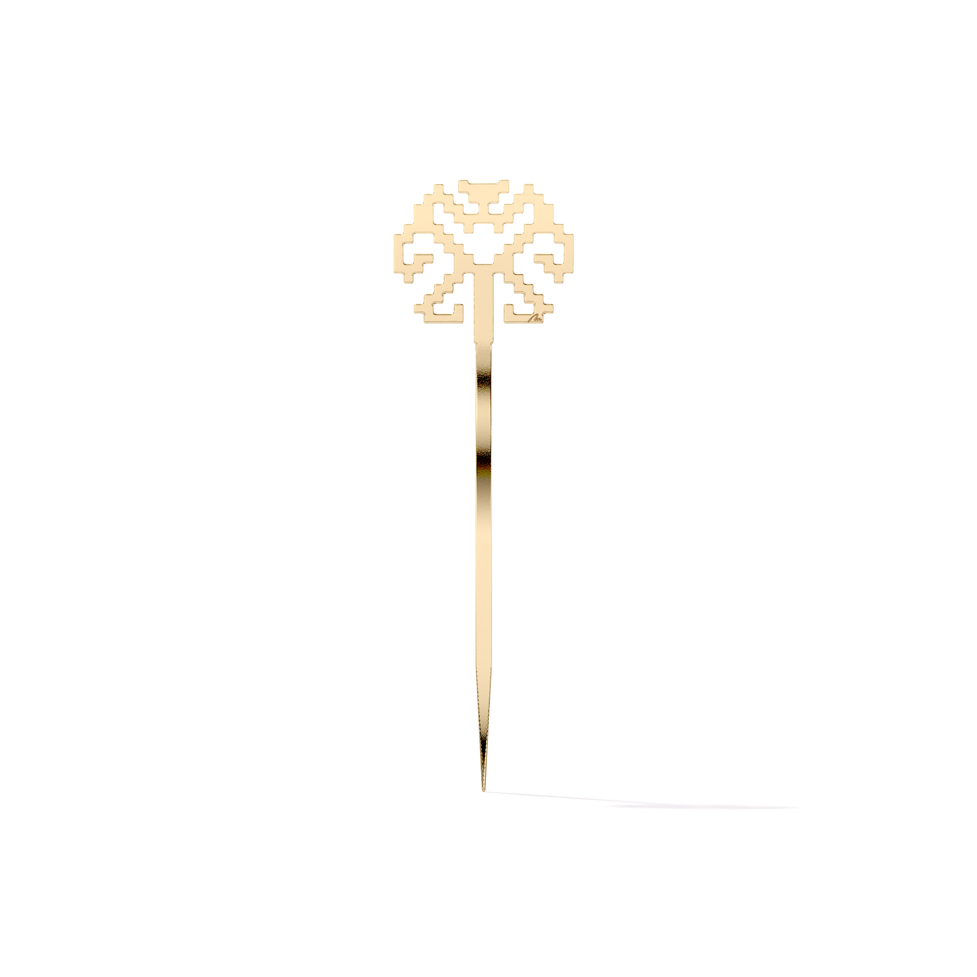 Semn de carte Copacul Vietii, din alama placata cu aur galben