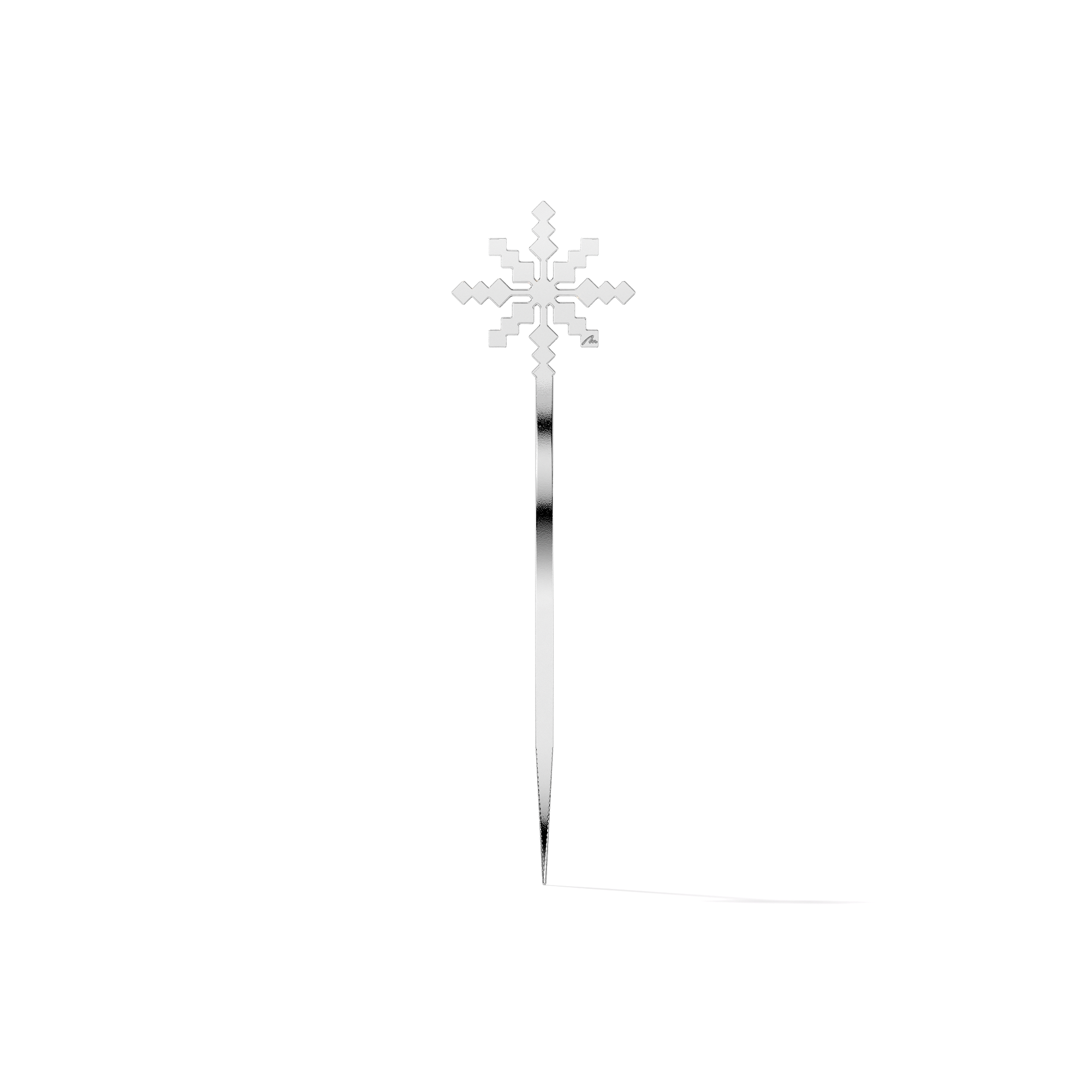 Semn de carte Raza de Lumina, din alama placata cu paladiu