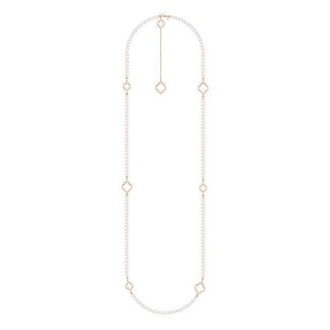 14 KT rose gold 6 mm pearls Amina necklace